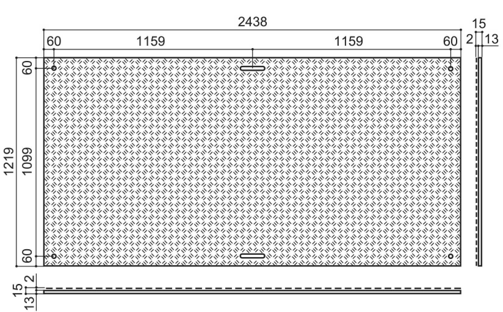 Design drawing of Diban 4 shaku x 8 shaku-sized (Thick-type)